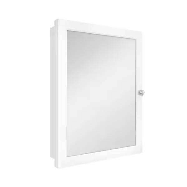 Glacier bay 20 in x 26 in Rectangular Framed Recessed or Surface Medicine Cabine