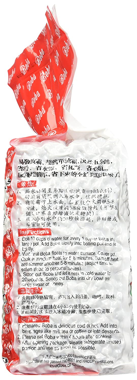 E-Fa Brand Premium Grade Black Tapioca Pearls 6.6 lb [Bubble Tea]