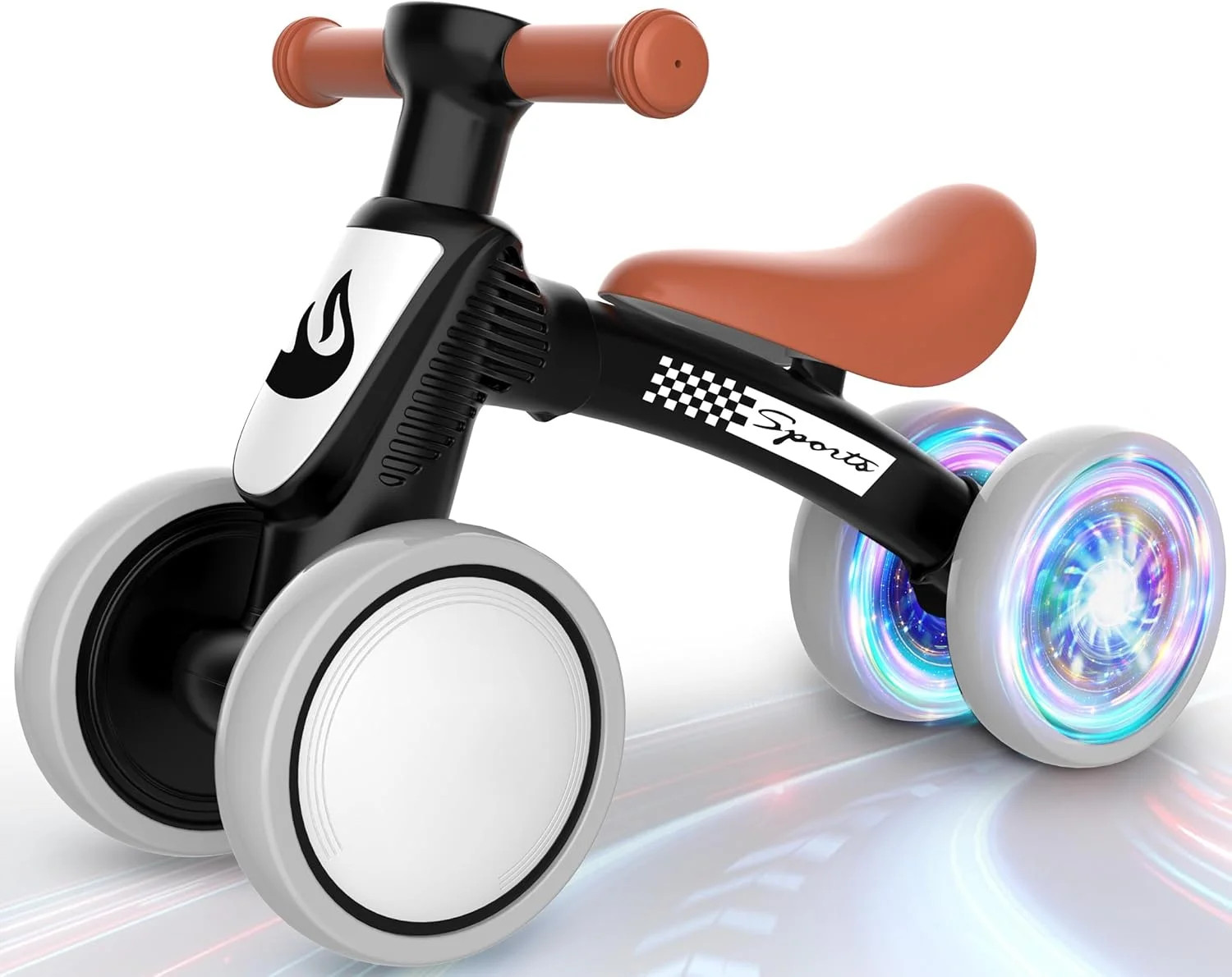 Colorful Lighting Baby Balance Bike Toys for 1 Year Old Boy Gifts, 10-36 Month T