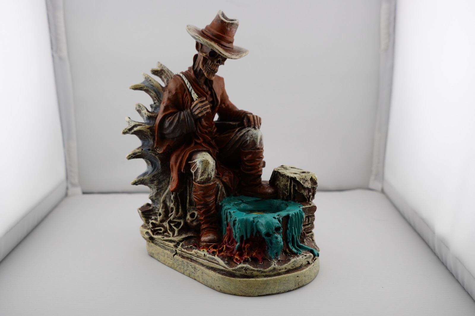Fujima Skeleton Cowboy Cone & Incense Burner