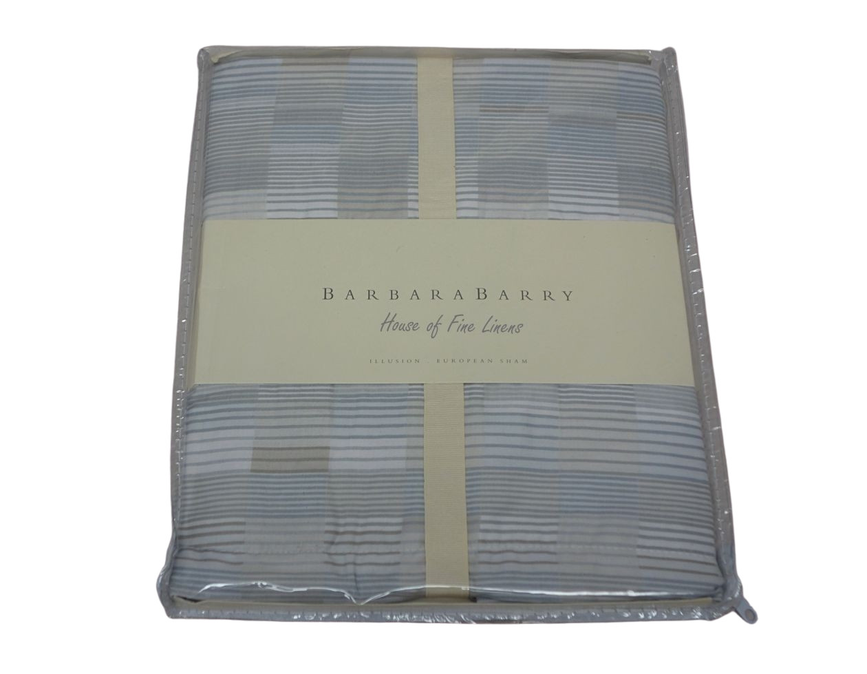 Barbara Barry Illusion Euro Sham Quick Silver Silver/Tan MSRP $100