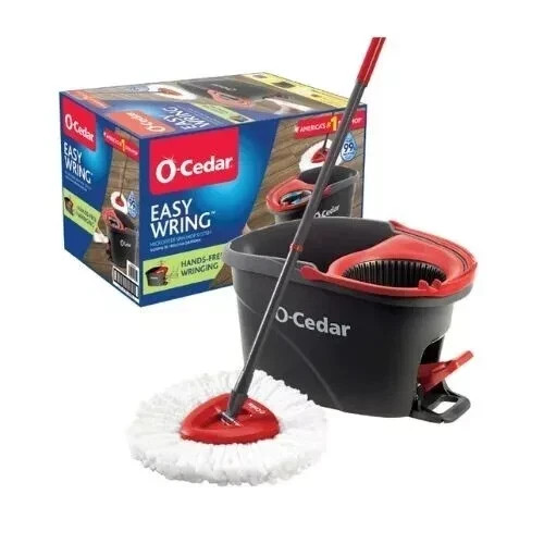 O-Cedar EasyWring Spin Mop & Bucket System- Free Ship- No Import Fees