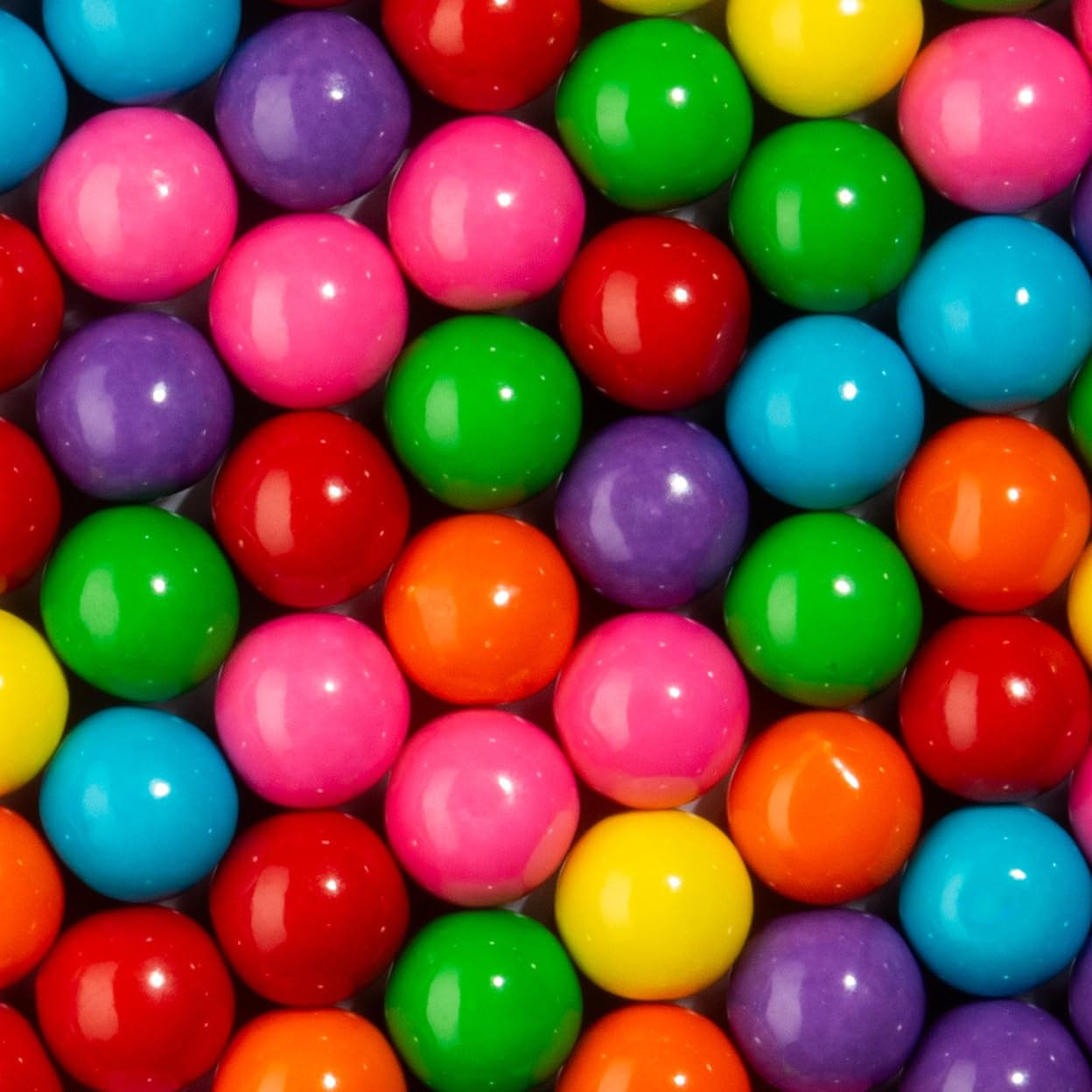 – Assorted Gumballs – 1 Inch – Approximately 113 per 2Lb Bag – Bulk Assorted Can