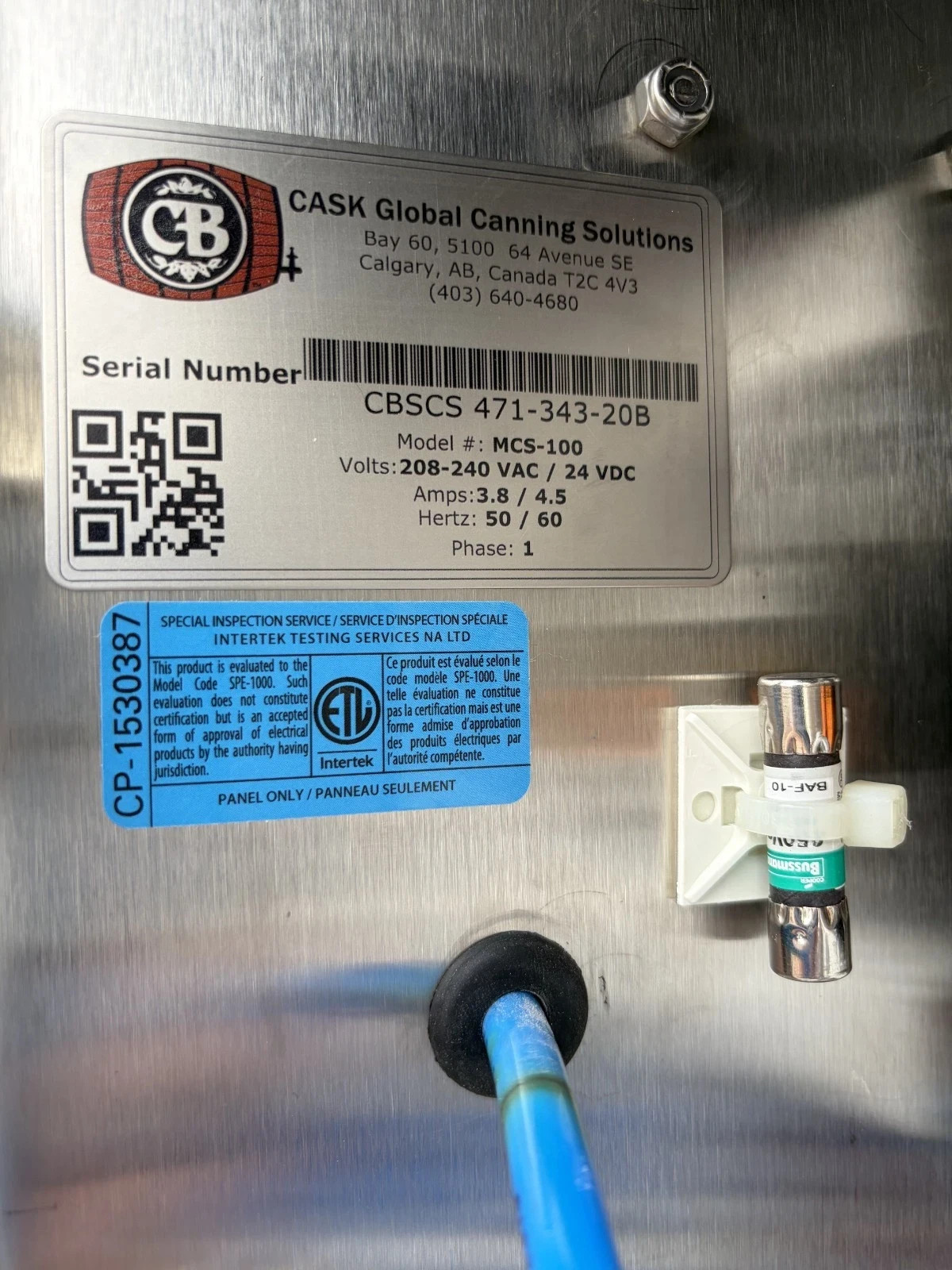 Cask MCF-100 Manual Canning System Beer Canning Line W/ Table