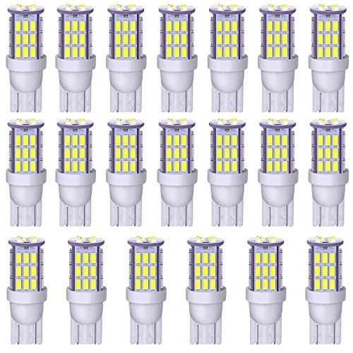 T10 921 LED Bulbs 20-Pack, 12V RV Camper Trailer Interior Dome Backup Lights