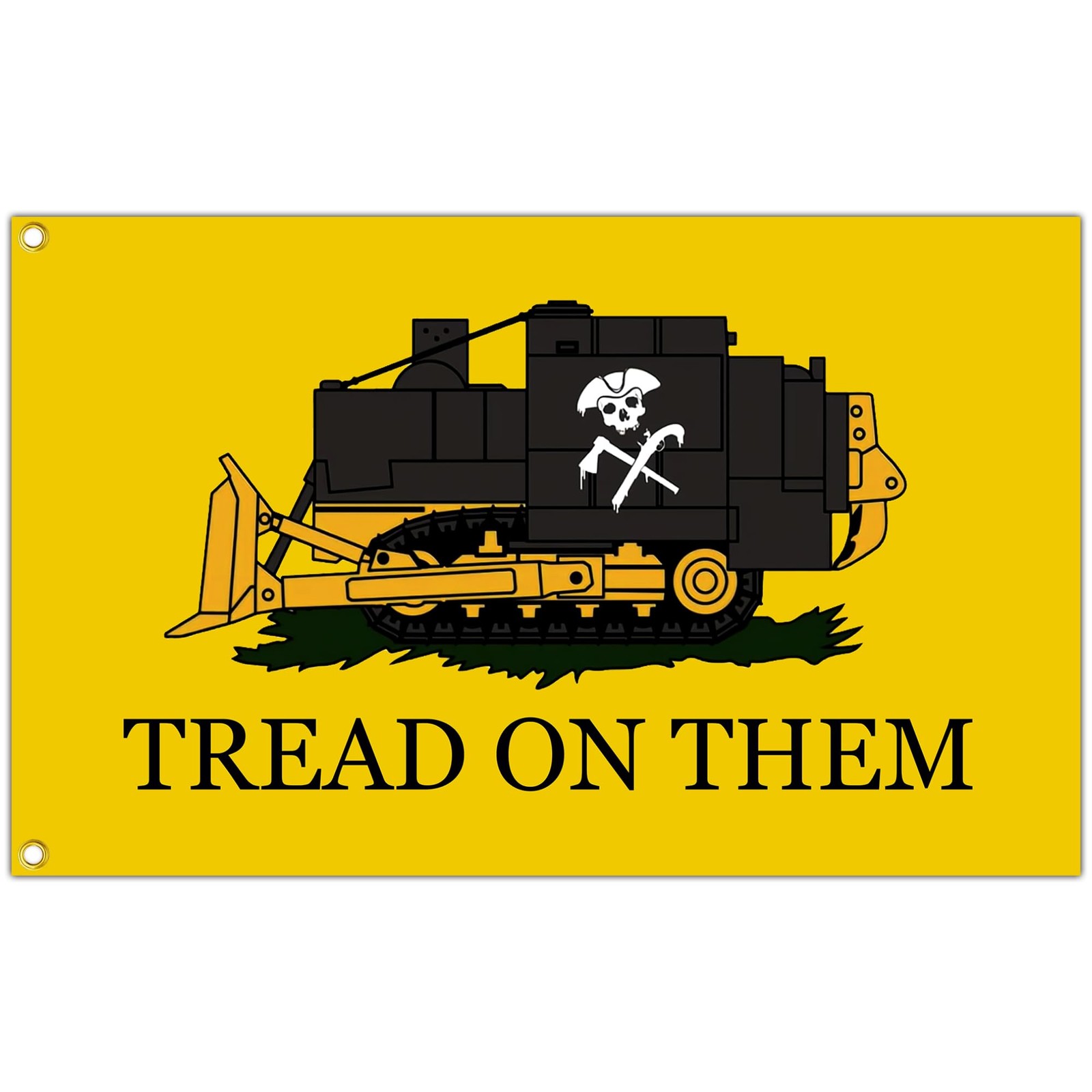 Tread On Them Killdozer Flag 3 x 5 Ft Funny Flags for College Tread On Them -12