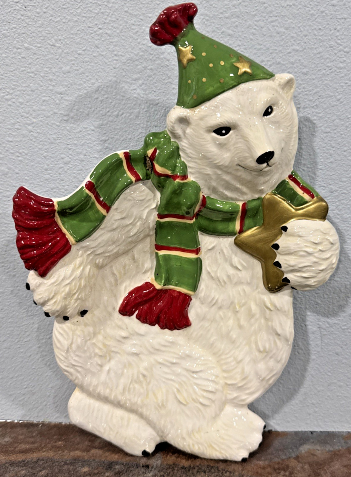 Signature Home Collections Polar Bear Christmas Serving Plate 12in