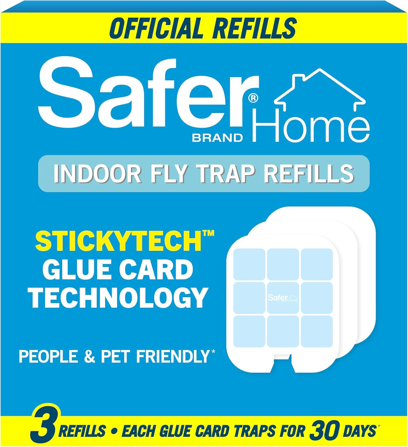 Home SH503 Indoor Plug-In Fly Trap Refill Pack of Glue Cards for SH502 Indoor Fl