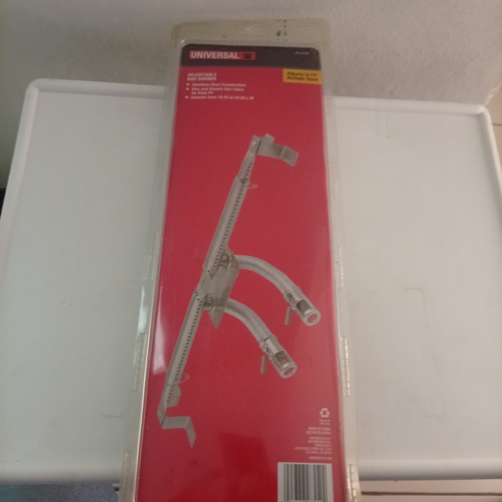 Universal Adjustable Bar Burner Extends From 16.25 to 24.25 in