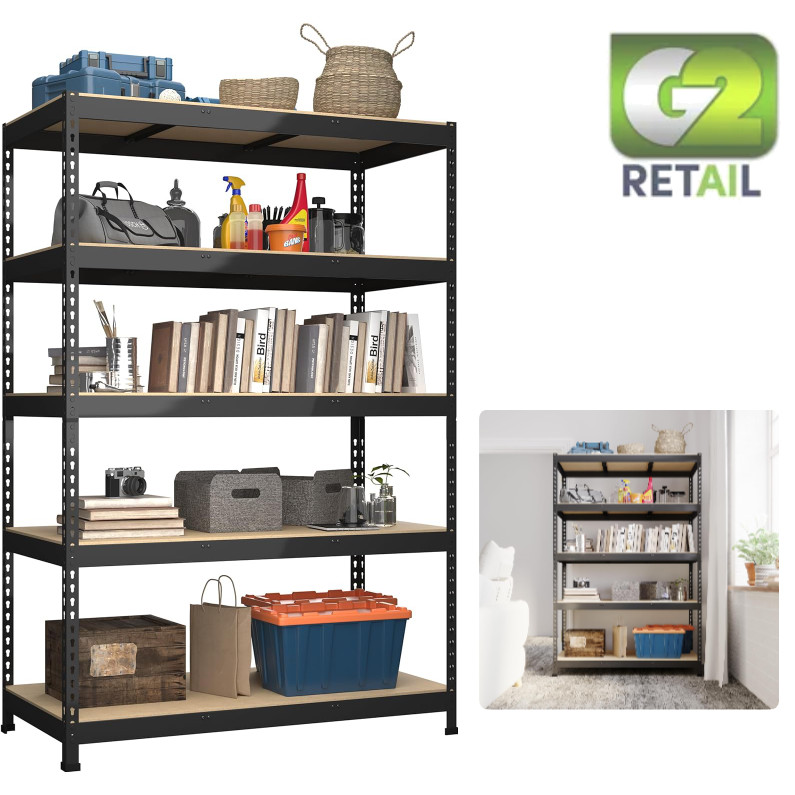Adjustable Storage Organizer Shelves Pantry Garage Closet 48″ W x 24″ D x 72″H