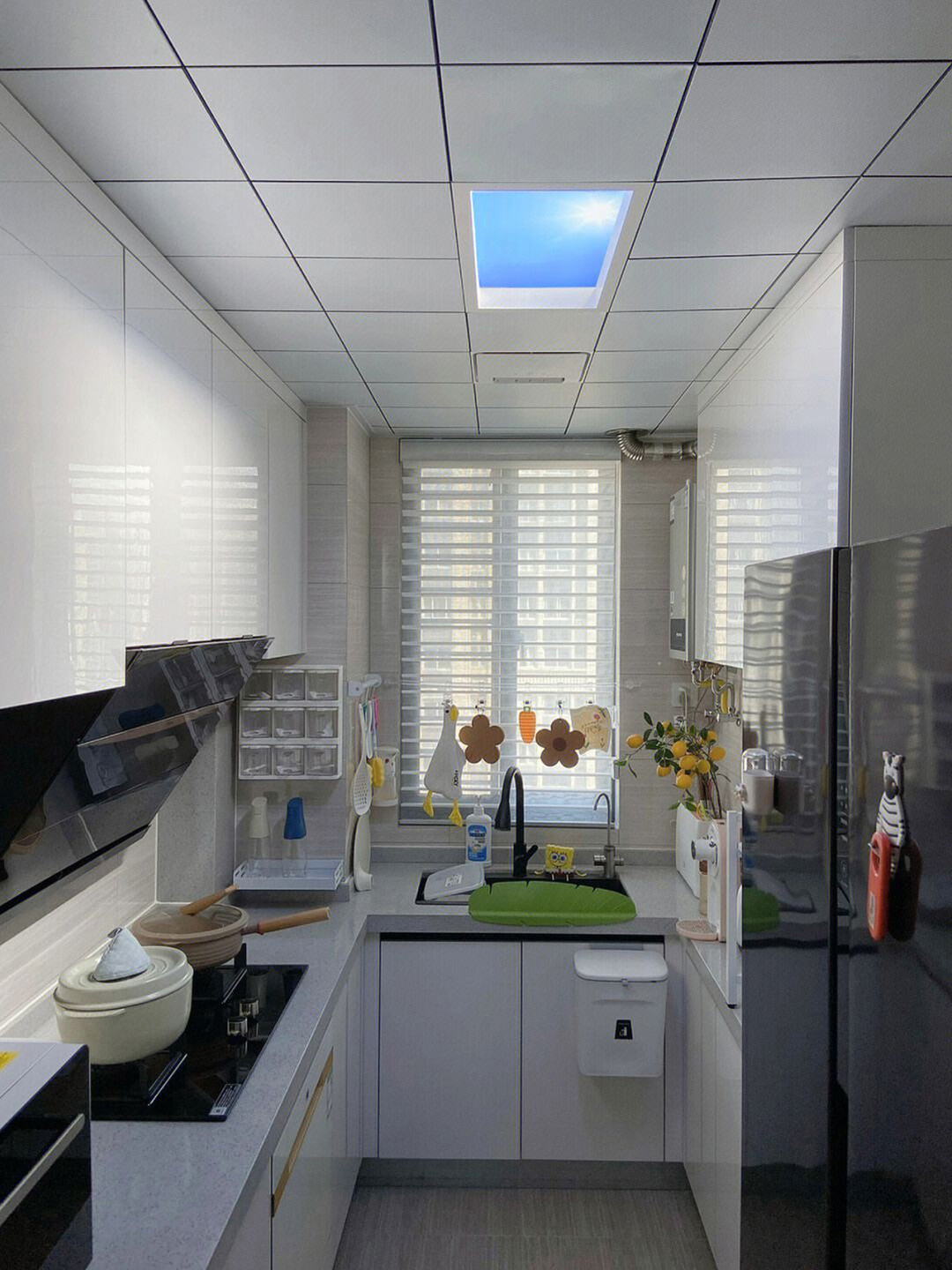 Dimmable 72W LED Panel Sunshine Light Fixture Roof Window Blue Sky Ceiling Lamps