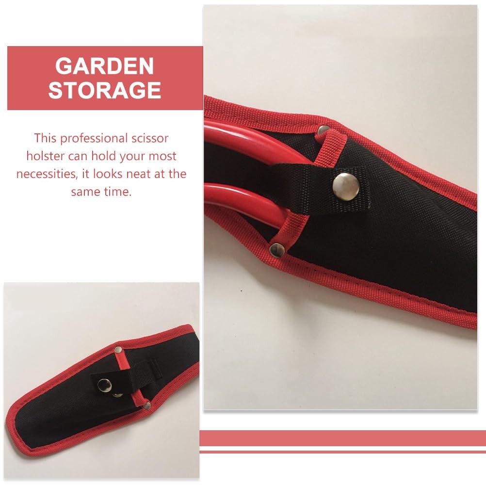 Garden Canvas Pruner Pouch 9.84In Lightweight Portable Scissor Cover with Bel…