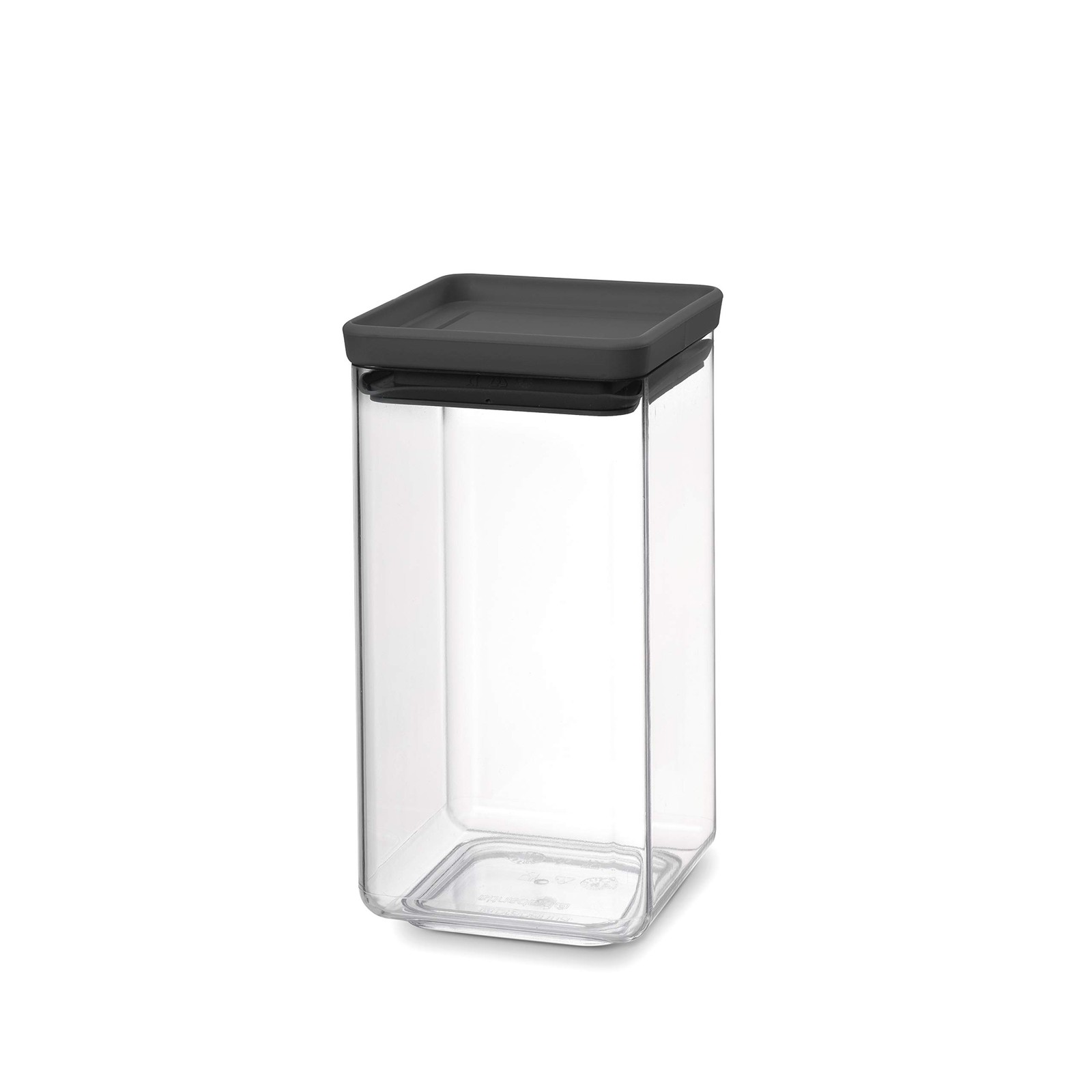 Tasty+ Stackable Food Canister dark Gray / 0.4 Gal Bpafree Spacesaving Durable
