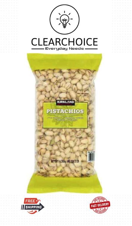 Kirkland Signature In-Shell Pistachios Roasted & Salted, 3 Lbs – US Fresh Kosher