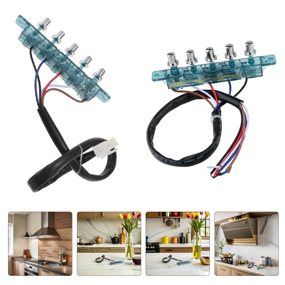 Range Hood Switch 5 Button Replacement, Universal Control Panel for Kitchen