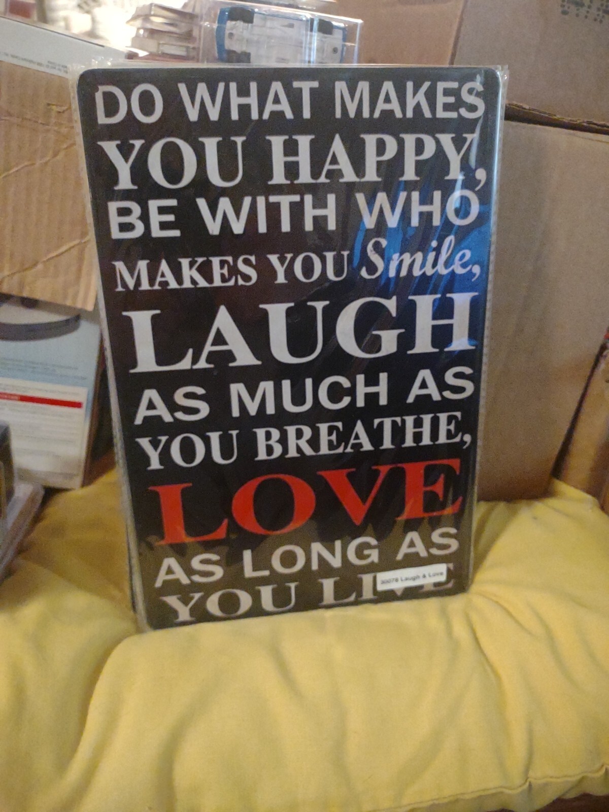 Do What Makes You HAPPY Metal Tin Sign 8″ x 12″