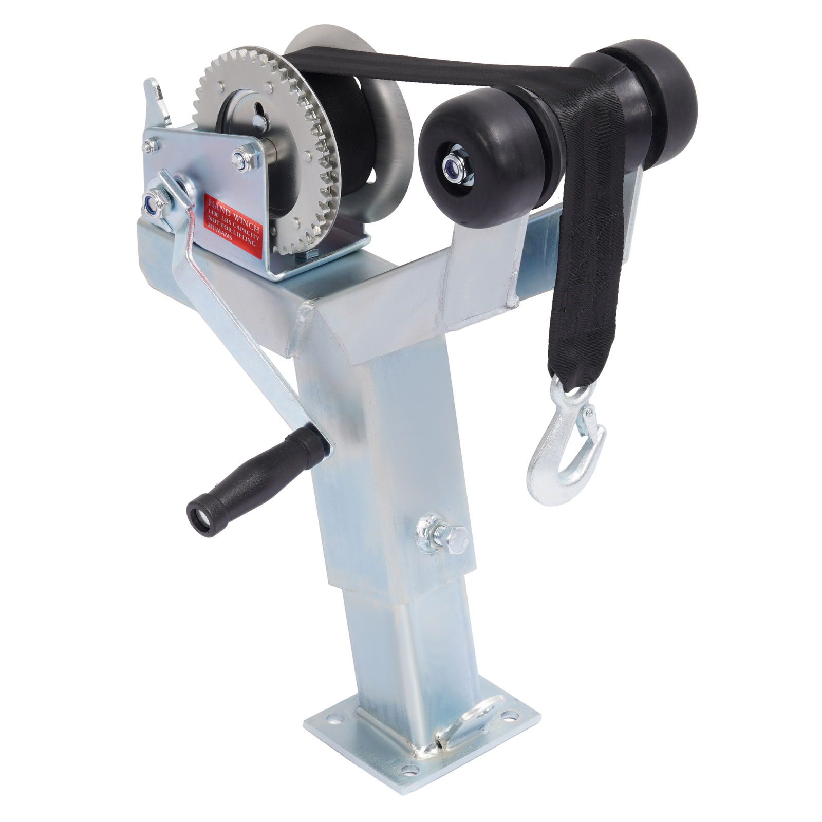 Adjustable Winch Stand Winch Post For Boat Trailer parts W/ 1400lbs Winch Roller