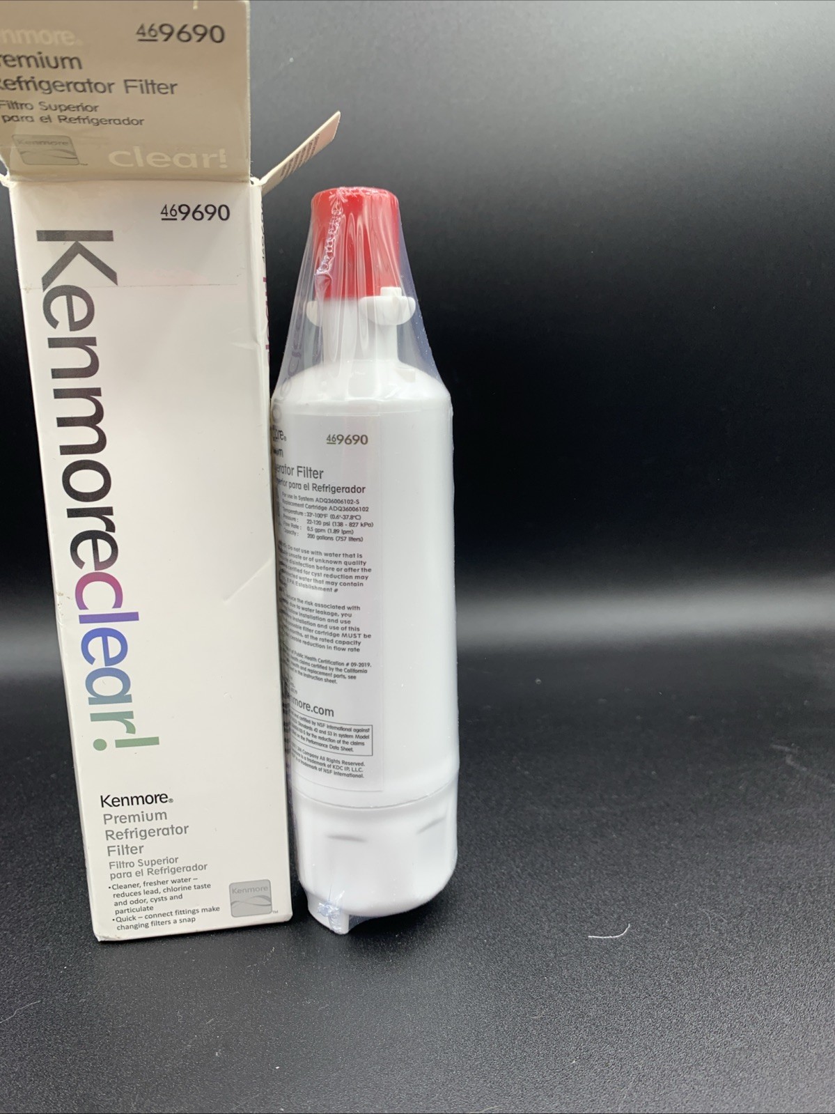 OPEN BOX – Kenmore 46-9690 Clear Refrigerator Water Filter