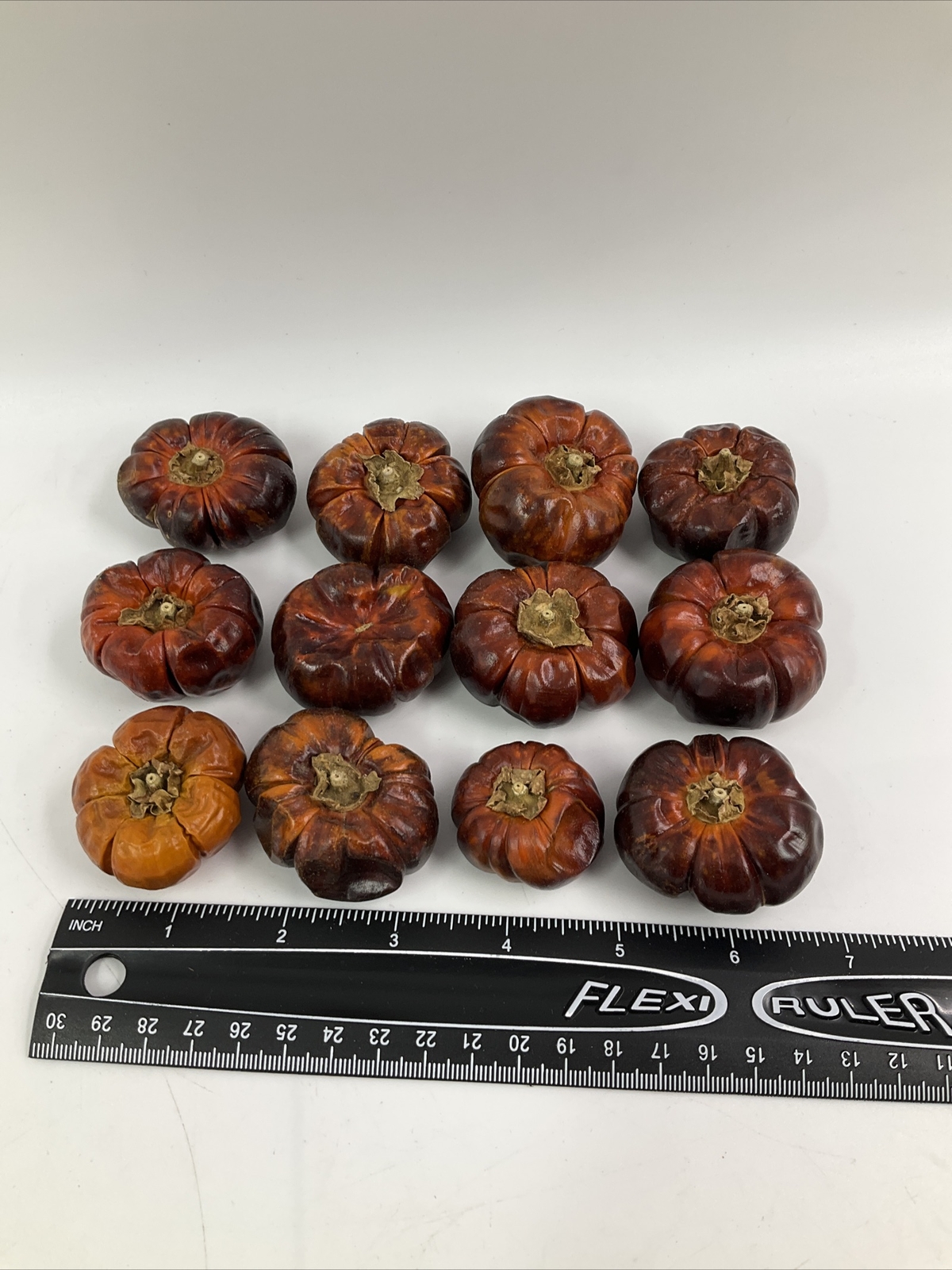 Fully Dried Mini Pumpinos Pumpkin Peppers Fall Orange Vase Filler Decor Craft
