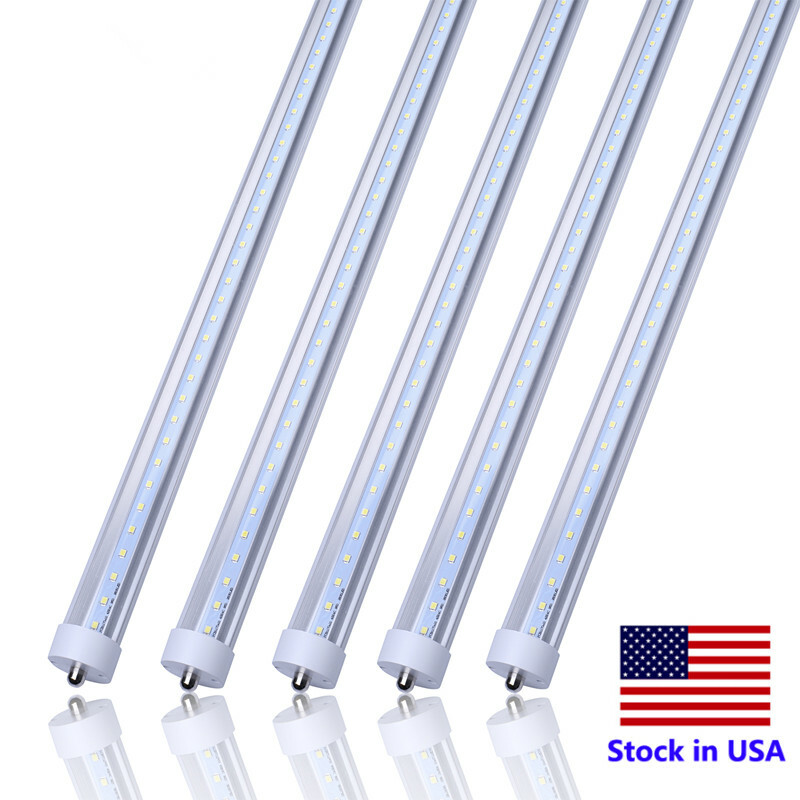 LED 8ft Light Bulbs T8 T10 T12 5000K LED Shop Light FA8 Single Pin LED Tube Lamp