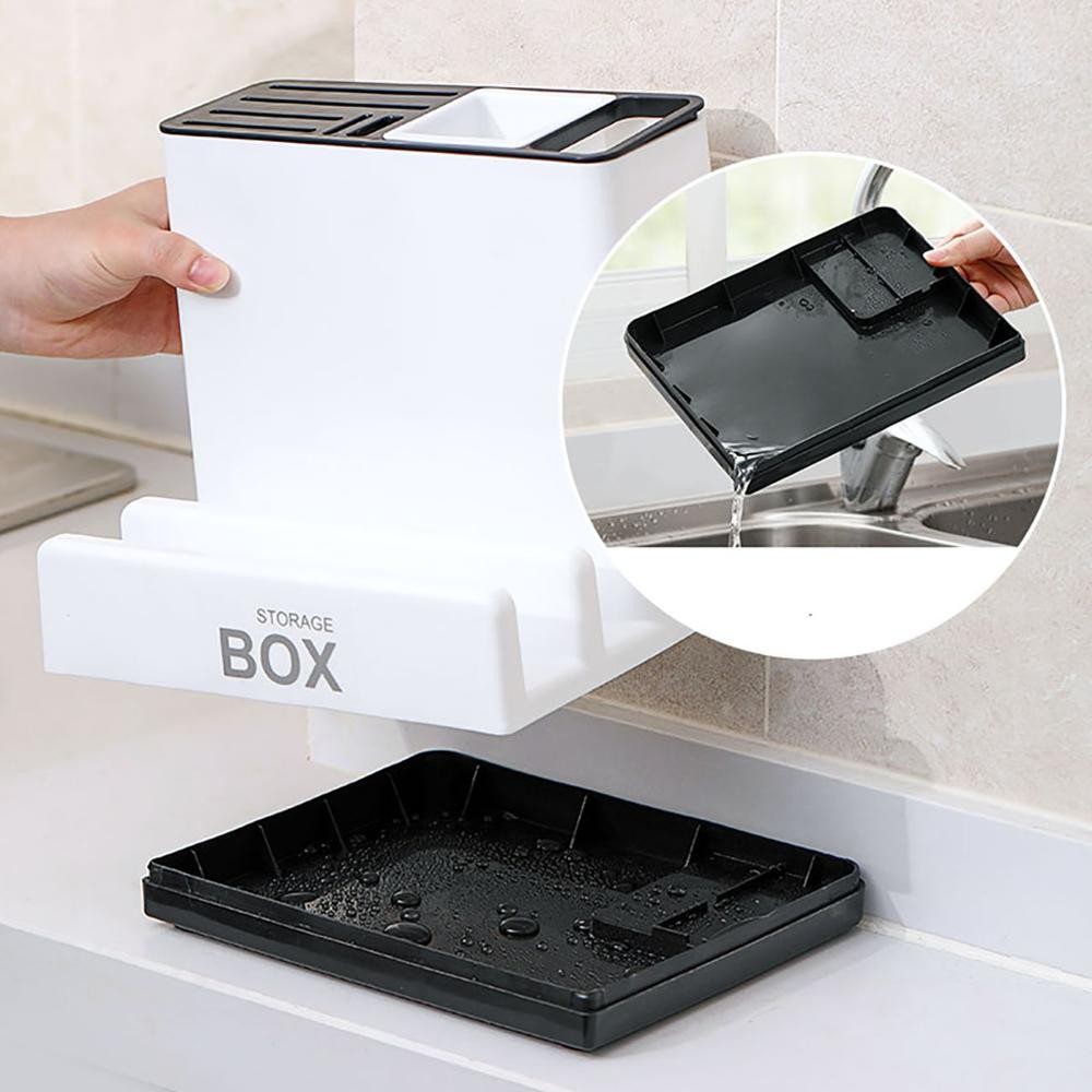 Tableware Storage Holders Kitchen Knife Plastic Storages Racks For Kitchen Conve