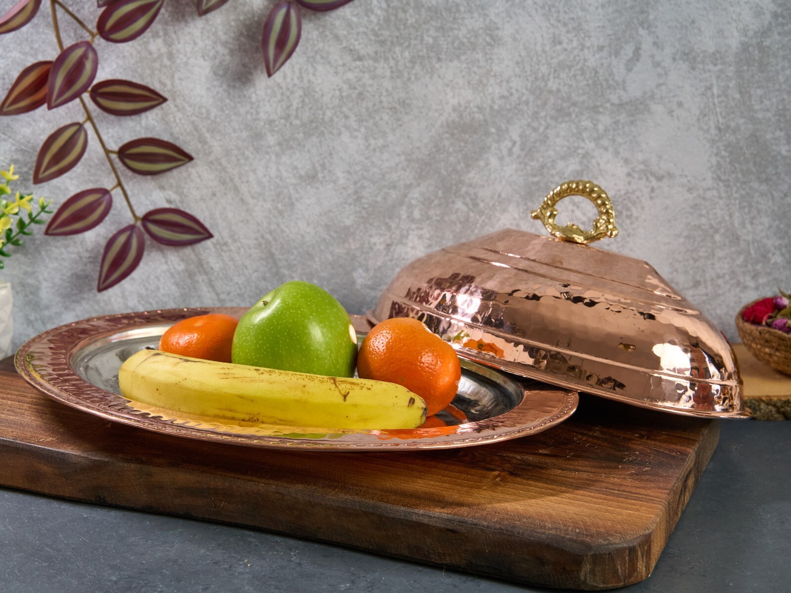 Turkish Copper Serving Plate, Serving Plater, Serving Dish, Copper Dinner Plate