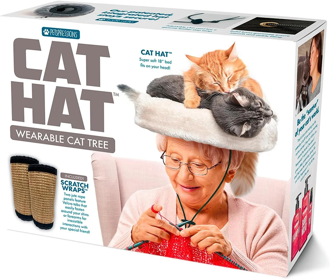 Prank-O Cat Hat Prank Gift Box – Funny Gag Gift Box for Cat Lovers, Birthdays, H