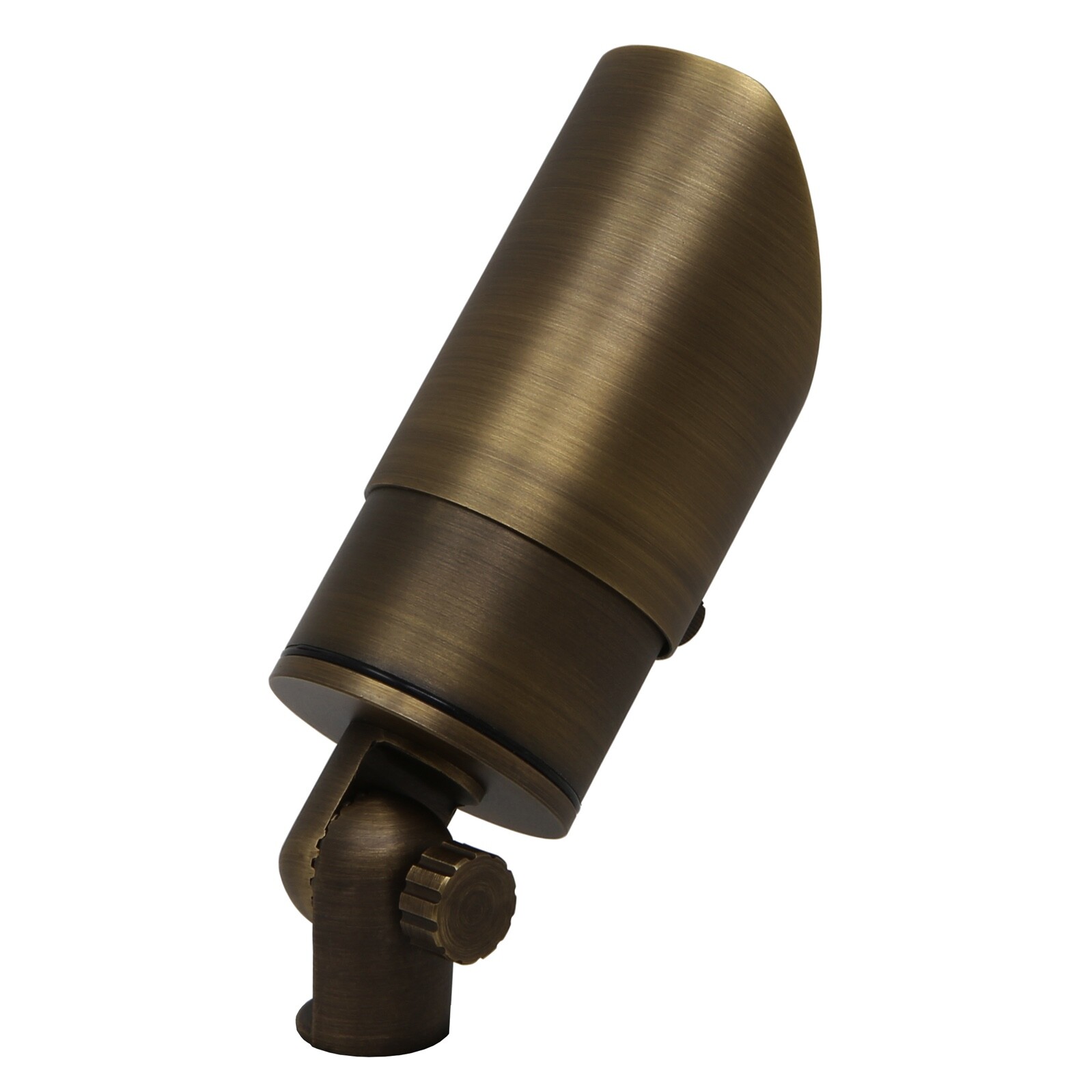 Lightkiwi Adjustable Focus Spotlight for Low Voltage Landscape Lighting [Brass]