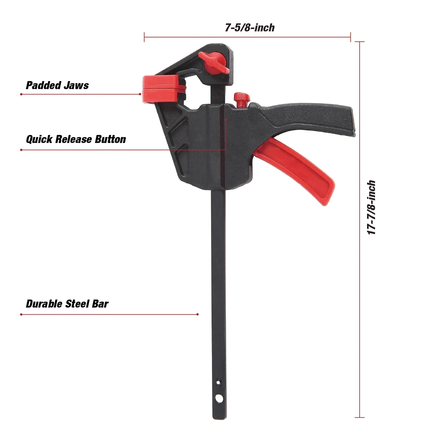 Hyper Tough 12 Inch Trigger Ratcheting Bar Clamp and Spreader