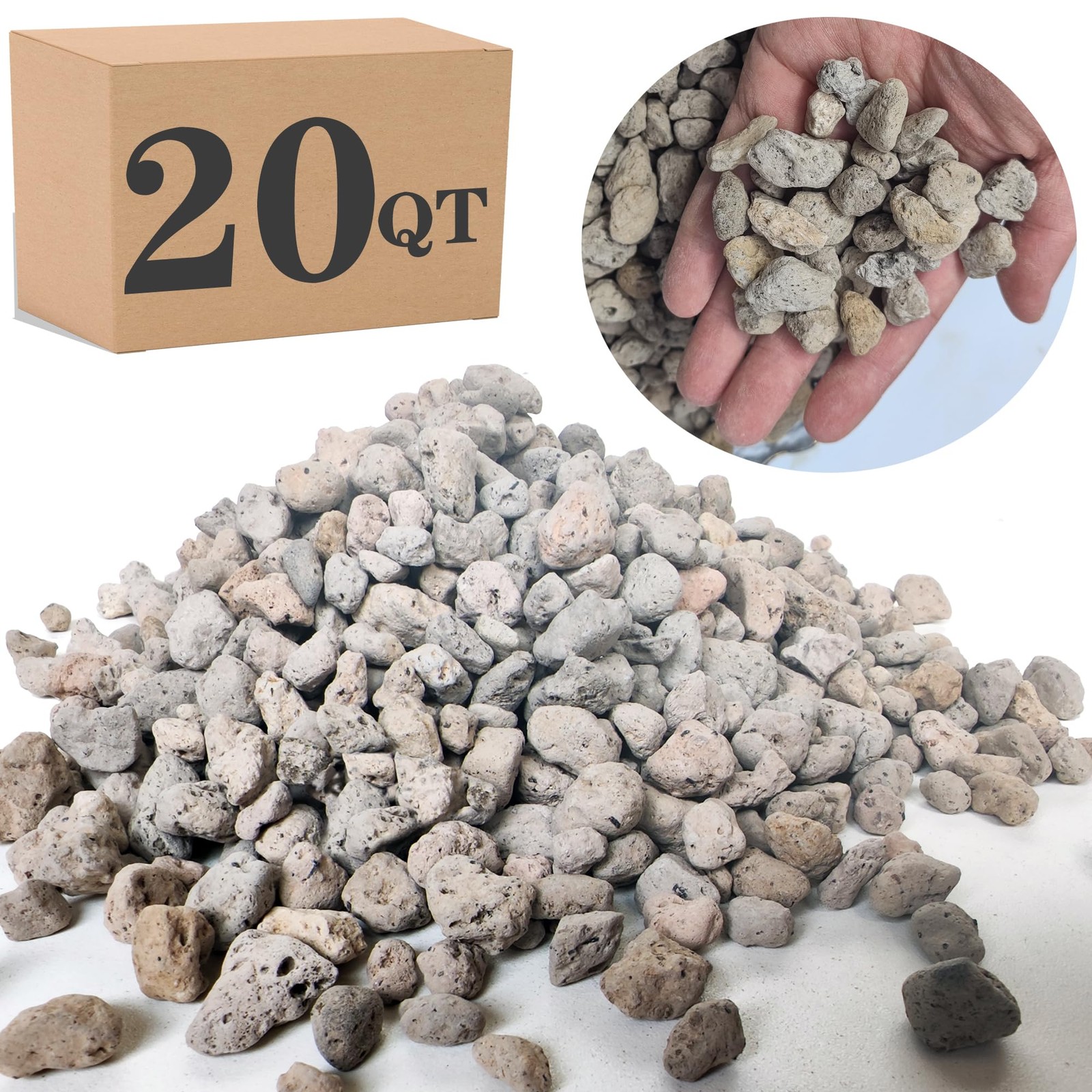 Garden Pumice Rock Horticultural Cactus Bonsai Succulent Soil Additive for Plant