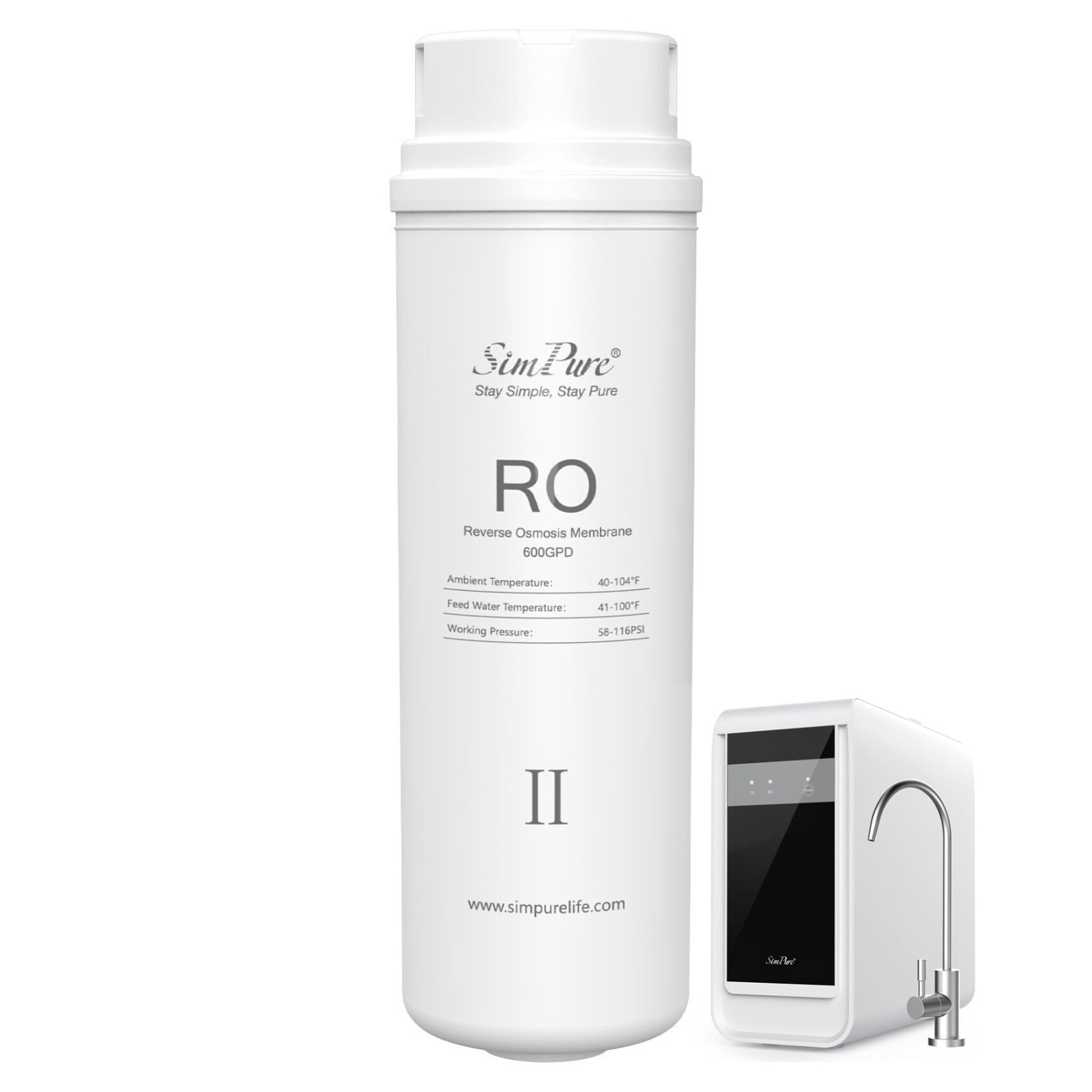 RO Filter Replacement Cartridge for Q3-600 Reverse Osmosis System – Not for Q6/Y