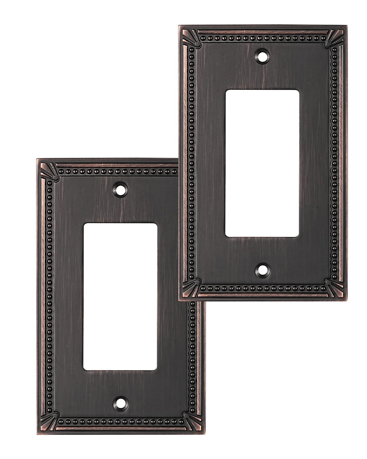 DEWENWILS Wall Plate Switch Plate Outlet Cover, Aged Bronze Single Decorat 2 PK