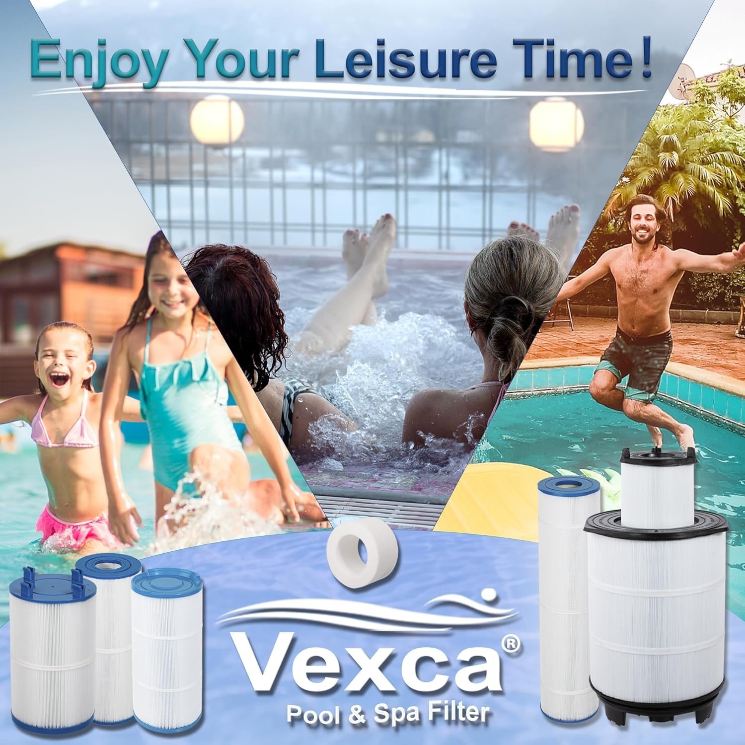 Vexca C100S Pool Filter Cartridge Replacement for Hayward SwimClear C100S 1 PACK