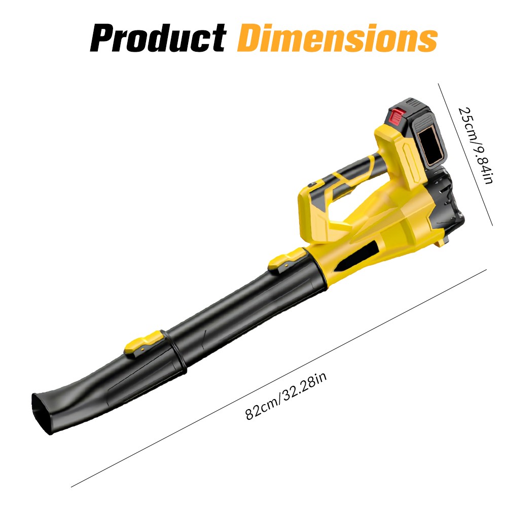 440W Cordless Leaf Blower 6 Speed Electric Handheld Leaf Blower With 2 Batteries