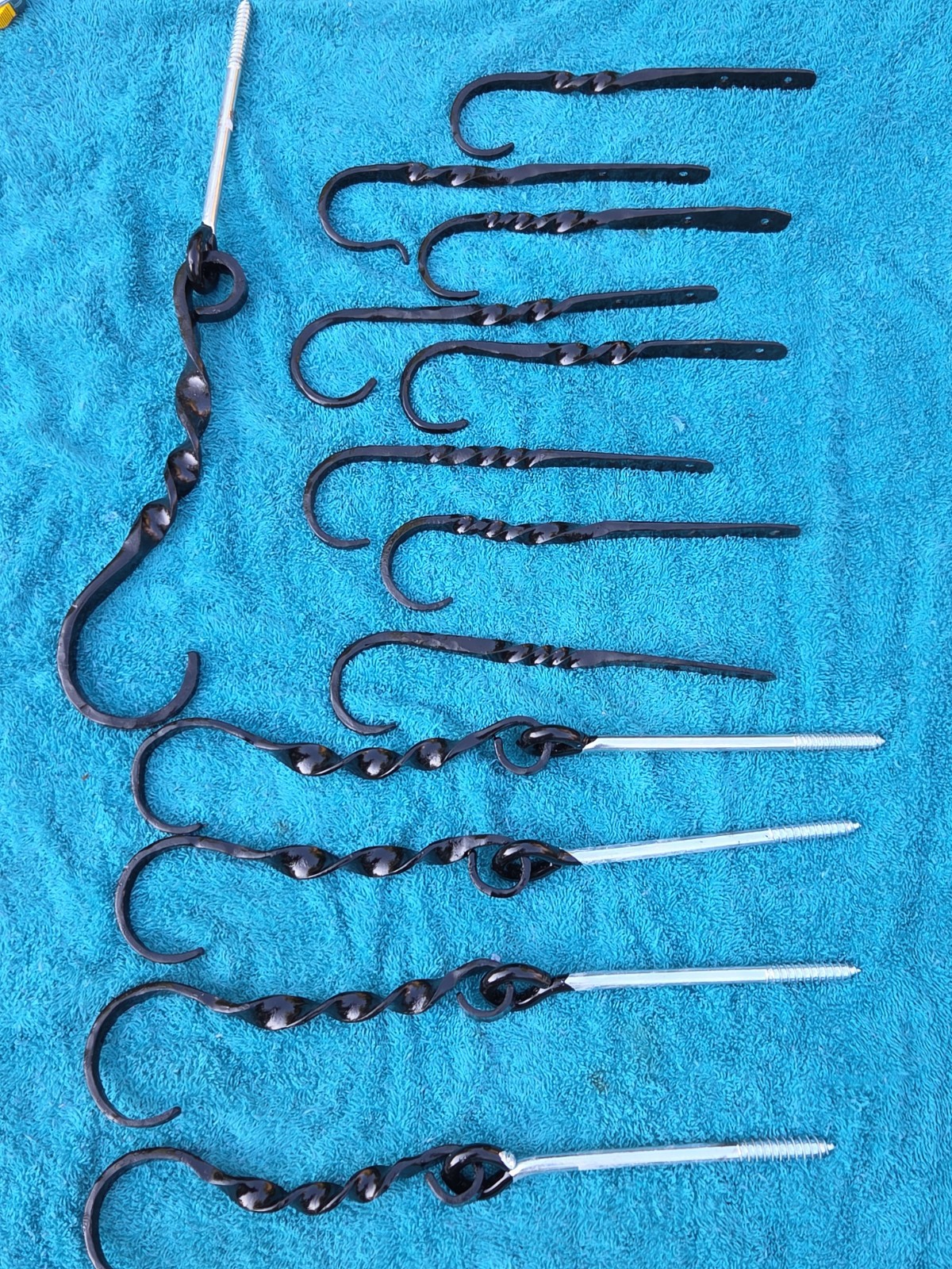 8.wall Cutie 💓 Hooks.Hand Forged.new 5.supper Strong CEALING Mounted Hooks Hand