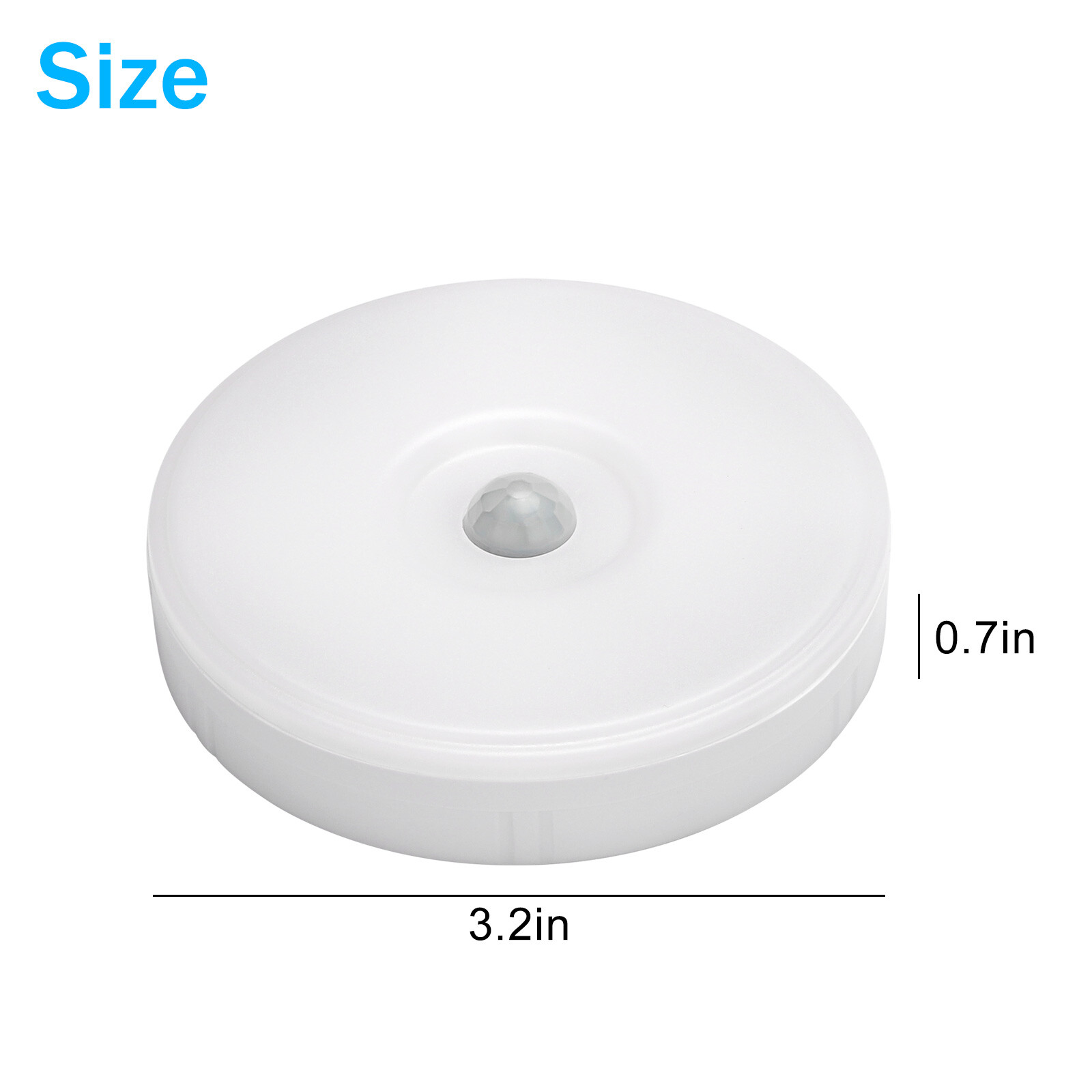 Led Motion Sensor Light USB Rechargeable PIR Wall Cabinet Stair Night Light Lamp
