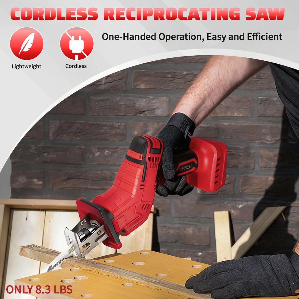 Cisivis 18V Cordless Reciprocating Saw – Compatibility Milwaukee M18 battery