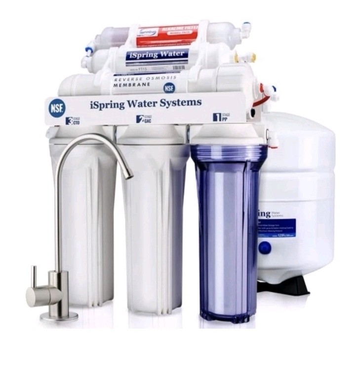 iSpring RCC7AK NSF Certified 6 Stage Reverse Osmosis System with Alkaline Filter