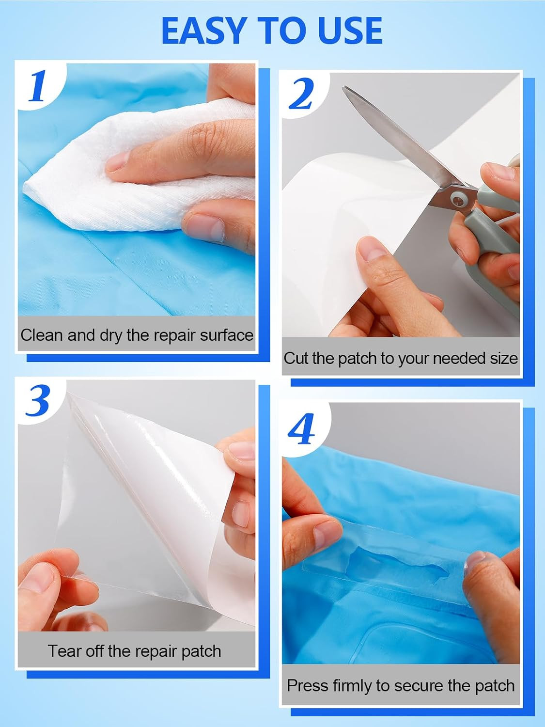 7Ft X 3.2In Inflatable Patch Repair Kit, Strong Adhesive & Cuttable Waterproof T