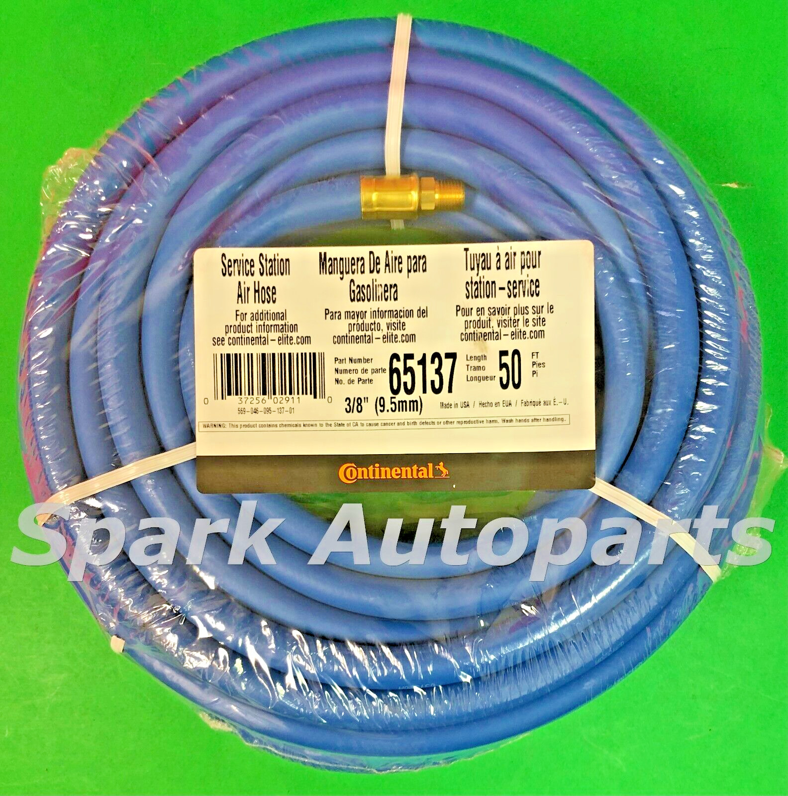 3/8″ X 50′ ( 9.5MM X 15.2M ) 250WP Service Station Air Hose CONTINENTAL 65137