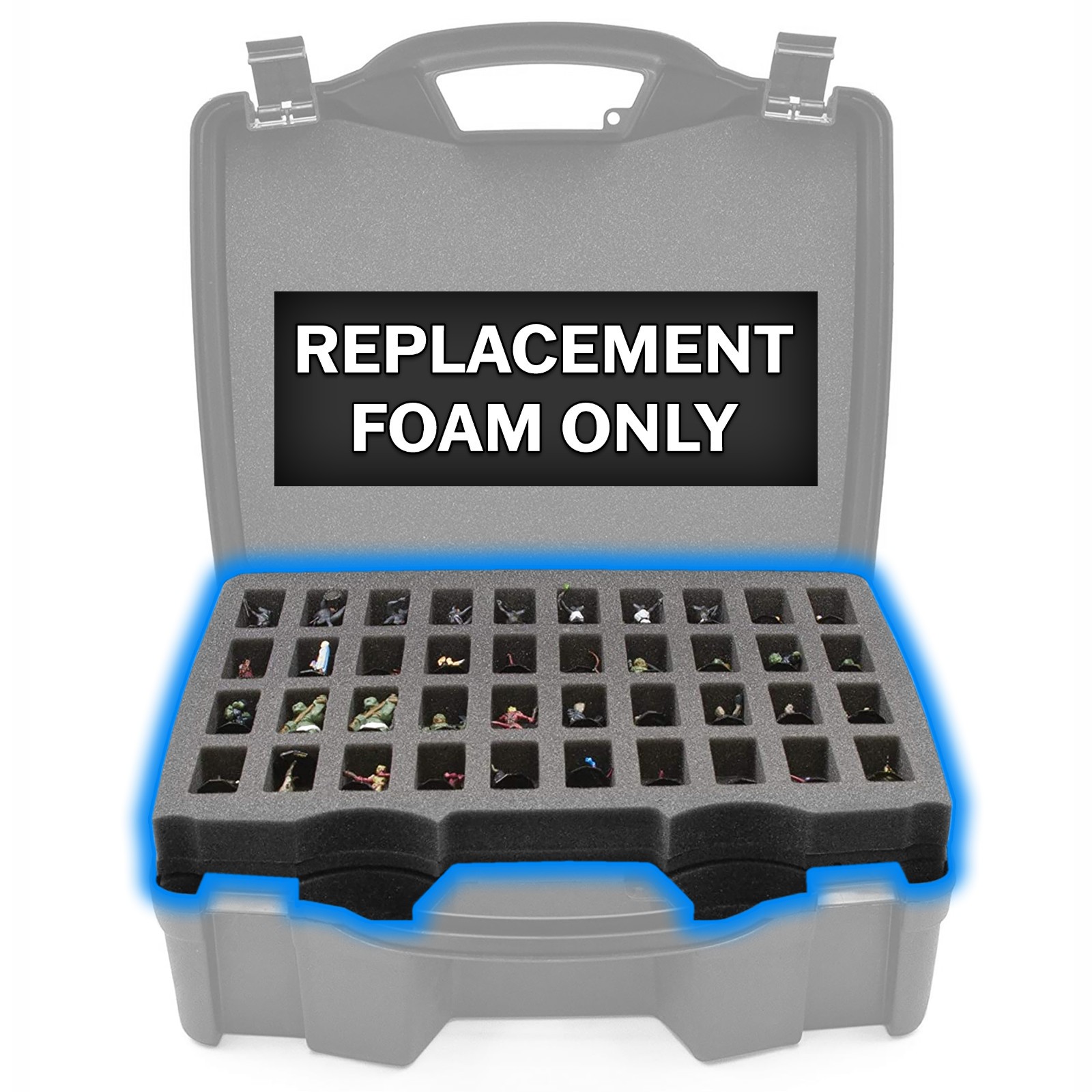 CASEMATIX Custom Replacement Foam for SDO16 Miniature Carrying Case – 3 Layers
