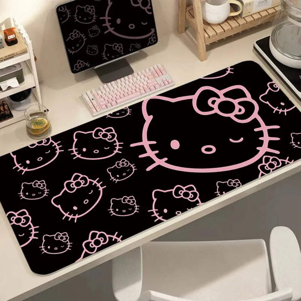 Leather Hello Kitty Printed Mouse Pad Girls Student Extra Large Non-Slip Pad Com