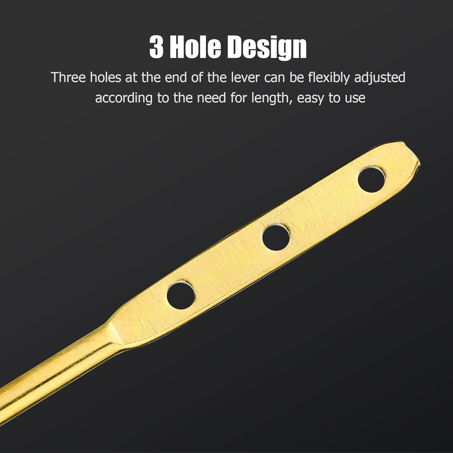 2× Easy Use Side Mount Toilet Flush Lever Handle Angle Universal Toilet Handle