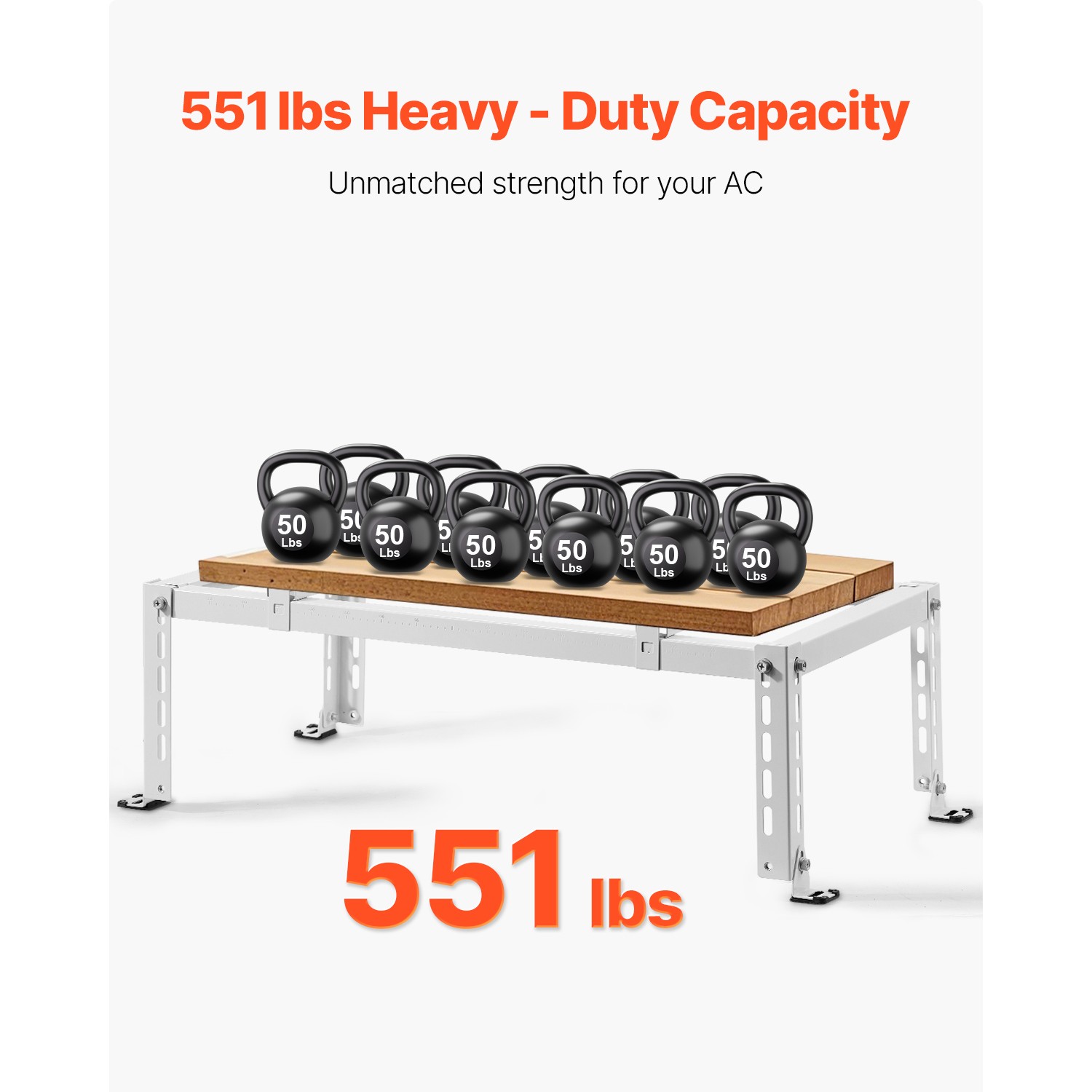 Mini Split Ground Stand Adjustable Anti Vibration for 9000-24000 BTU