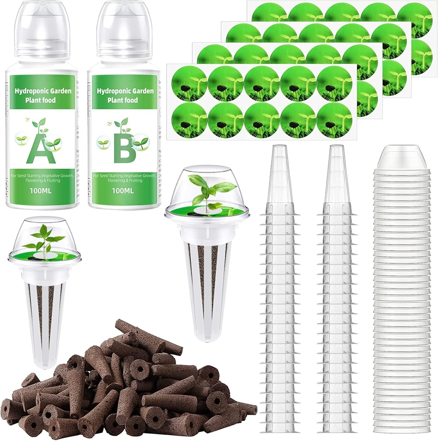 162 pcs Seed Pod Kit for Aerogarden, Grow Anything Kit for Hydroponics, Hydro…