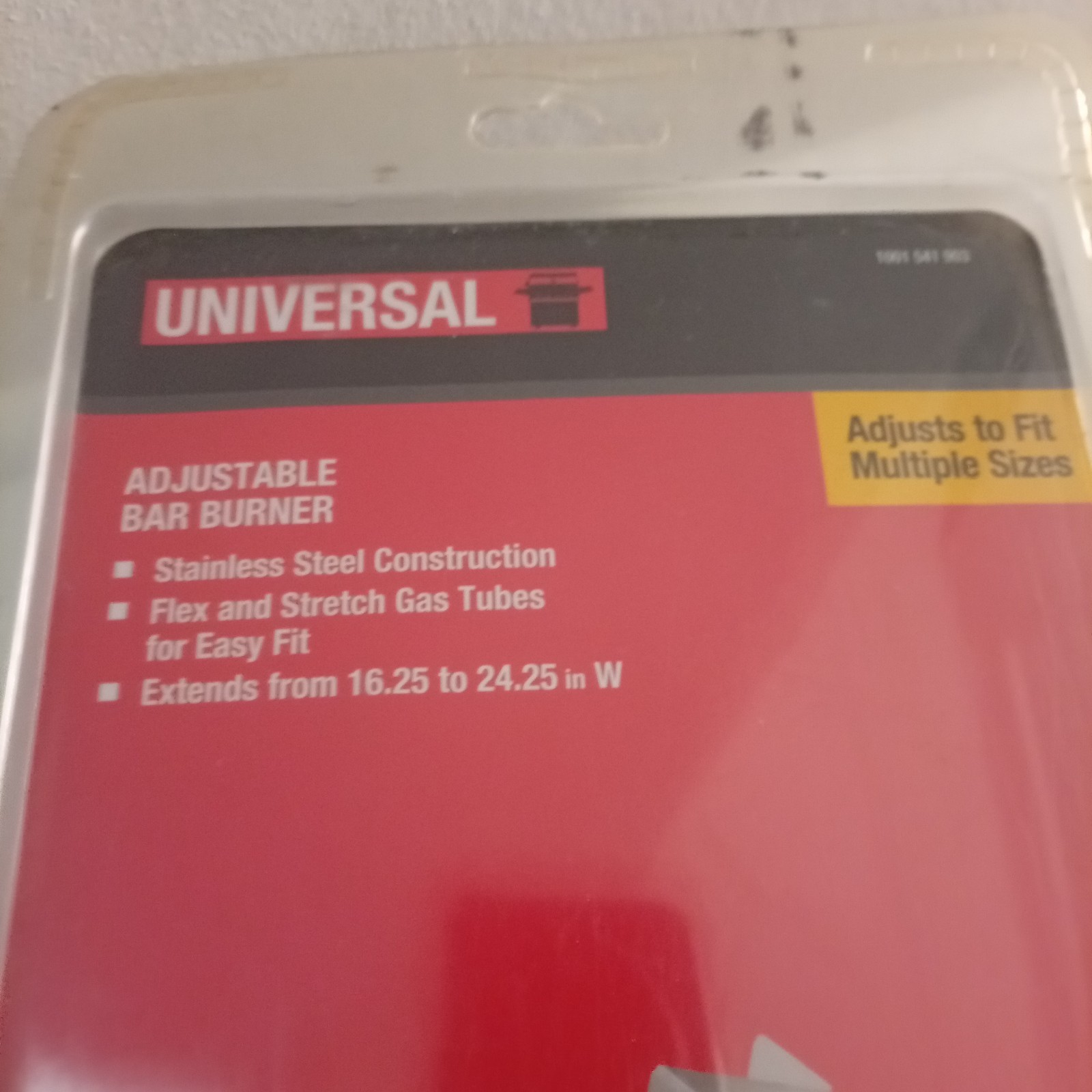 Universal Adjustable Bar Burner Extends From 16.25 to 24.25 in