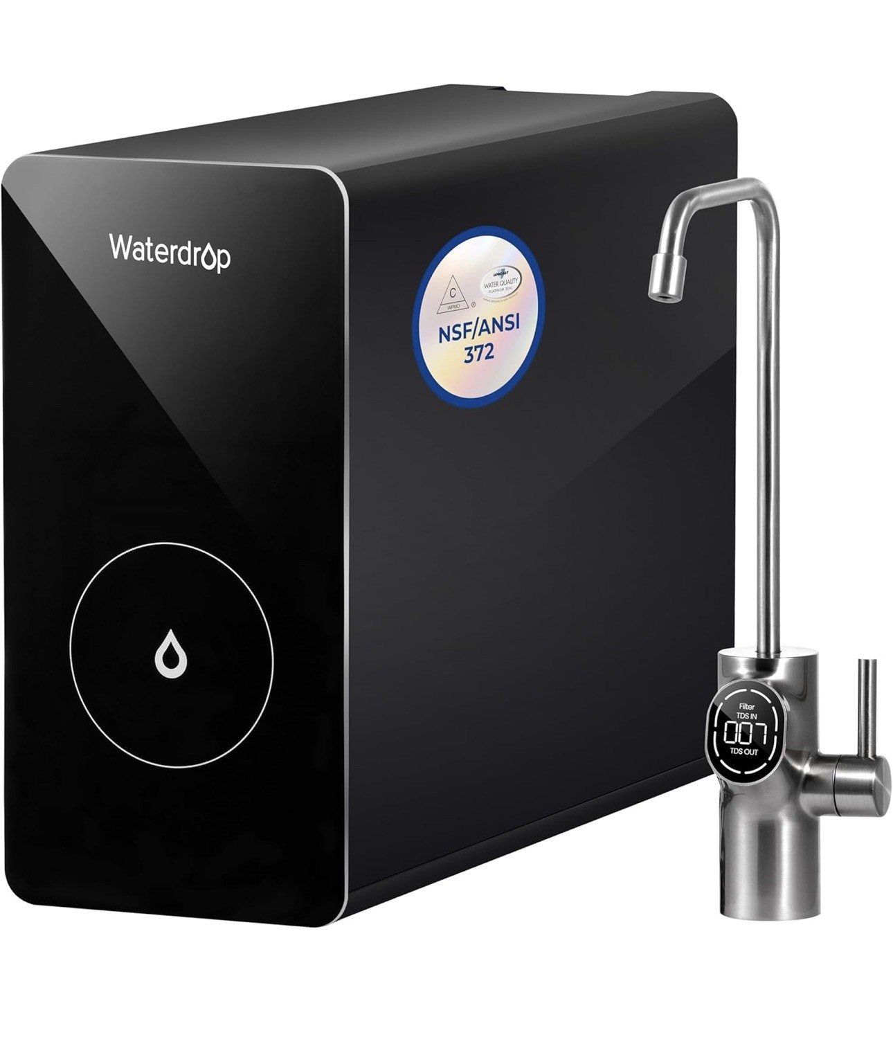 Waterdrop WD-D6-B Reverse Osmosis Water Filter System,USA Tech Support