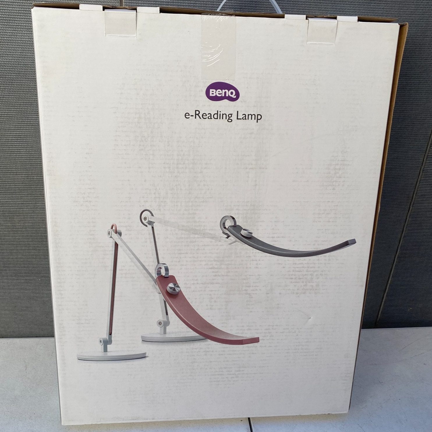 BenQ e-Reading LED Desk Lamp White Silver Chrome Smart Touch LED Dual Lights