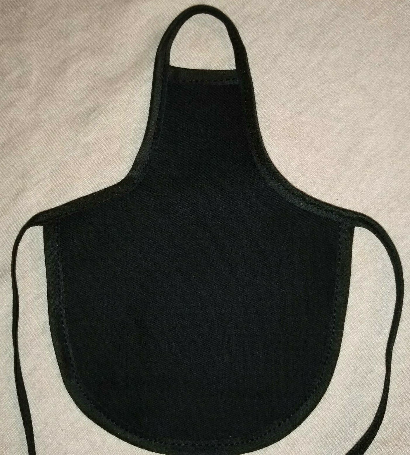 Solid Black-Solid Color -Polyester  Fabric Decorative Soap Bottle Dish Apron 1PC