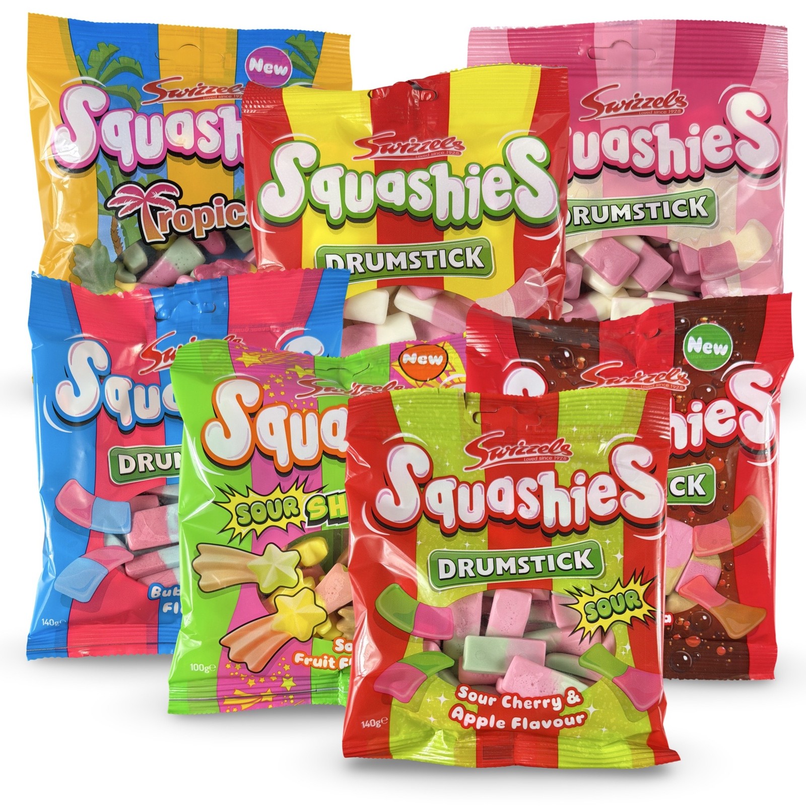 Swizzels Squashies Imported Candy – 100 g Bag | Choose Flavor | Soft & Squishy S
